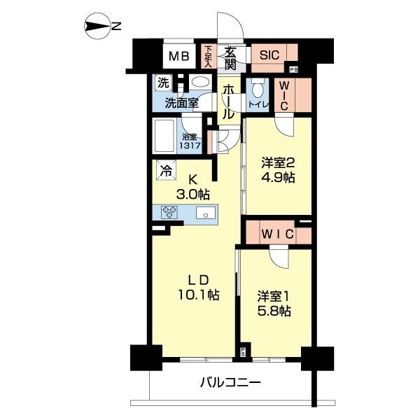 フロンティアレジデンス錦糸公園（0207） 間取り図画像