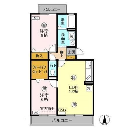 ルノワール瑞穂　Ⅲ番館（302） 間取り図画像
