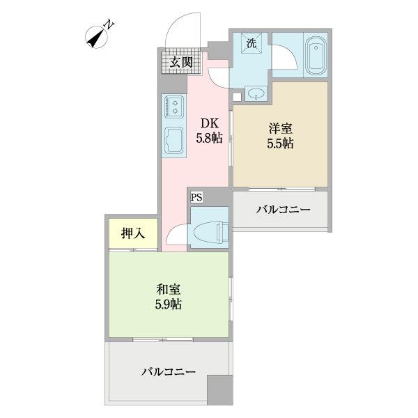 ＡＲＥＣＸ八幡 間取り図画像