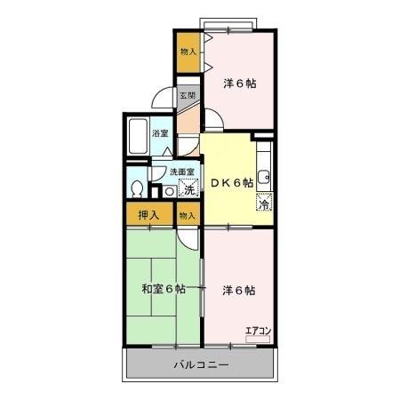 セジュール　Ⅱ（102） 間取り図画像