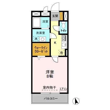 ＦＯＲＥＳＴ　ＷＩＮＤ（205） 間取り図画像