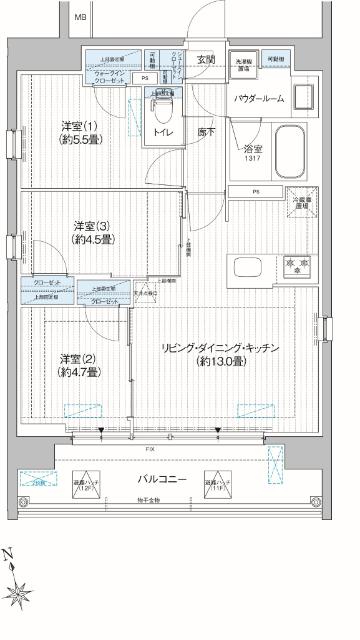  間取り図写真