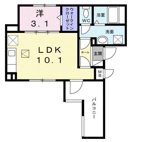 カーサ　アヴァンツァーレ（101） 間取り図画像