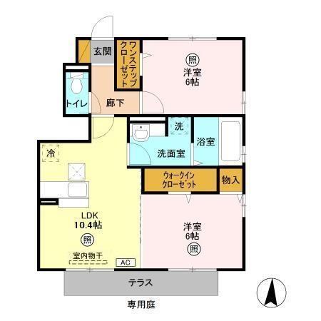ソレイユ　A（101） 間取り図画像