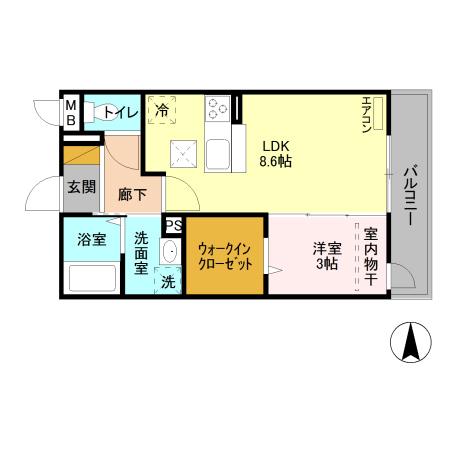 プレシャスガーネット（105） 間取り図画像