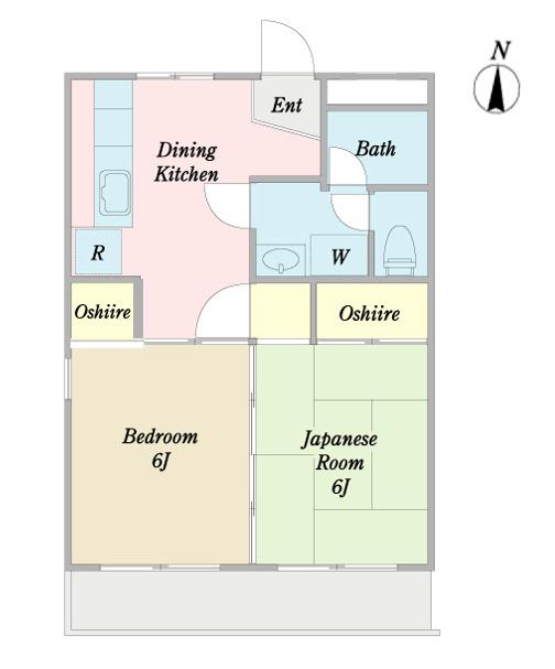 ハイツ栄 間取り図画像
