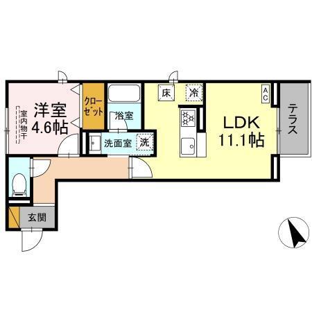 ハスクバーナ江戸川台（101） 間取り図画像