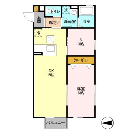 アサミエレガンス（101） 間取り図画像