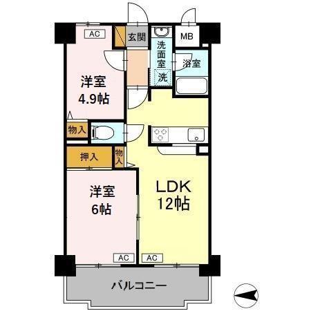 フジヴェール法蓮寺山（404） 間取り図画像