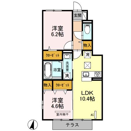 グランデ Ⅱ（105） 間取り図画像