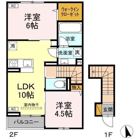 Serenvita田宮（203） 間取り図画像