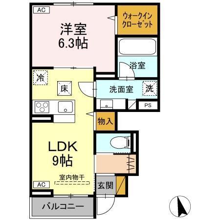 D-Invest田宮（102） 間取り図画像