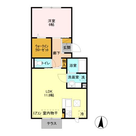 ステラタウン アークトゥルス（105） 間取り図画像