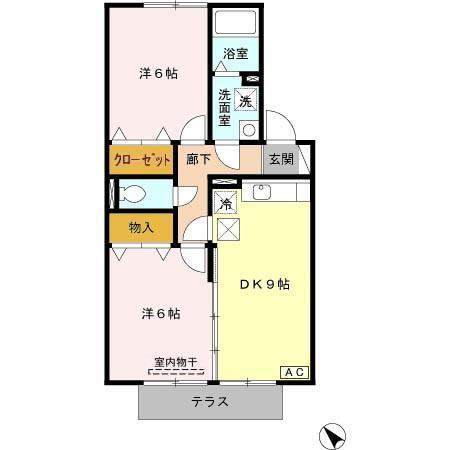 プレジオ参番館（102） 間取り図画像
