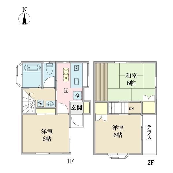 柴又５丁目貸家（0001） 間取り図画像