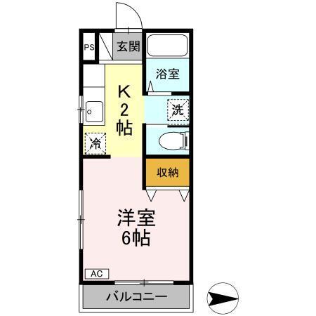 ハーミテージ（205） 間取り図画像