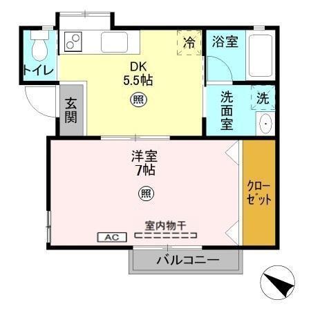 マイルーム藤　Ⅳ（202） 間取り図画像