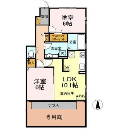 グランドゥール　B（106） 間取り図画像