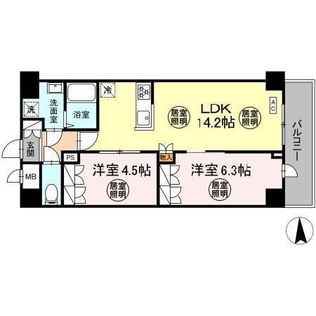 Chloris（403） 間取り図画像
