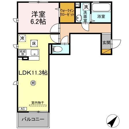 Droom SAKURA.B（105） 間取り図画像