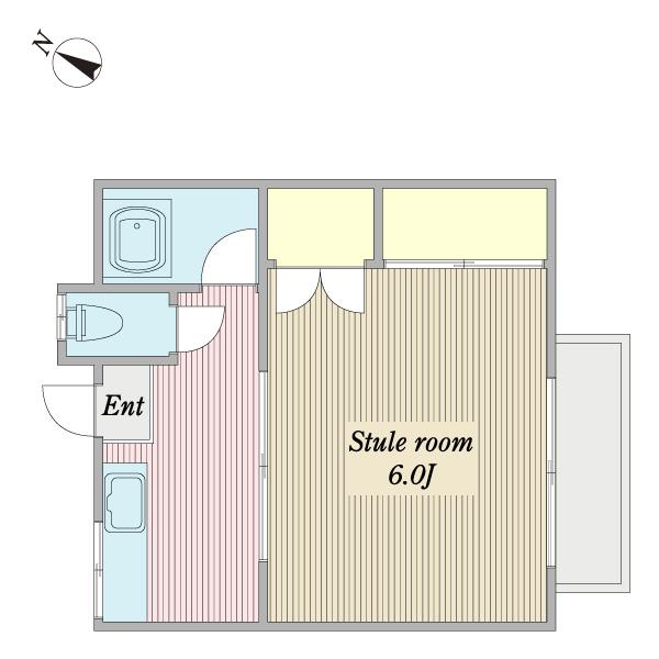 緑風館（101） 間取り図画像