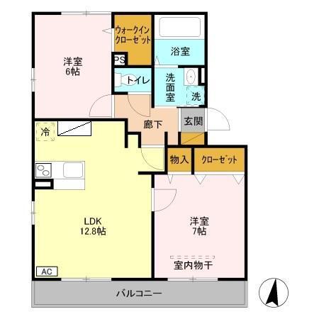 リッシェル・パルコ（302） 間取り図画像