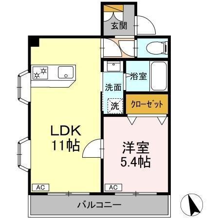 サンセットヒルズ壱番館（102） 間取り図画像