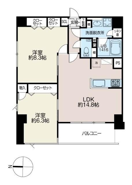ＷＥＬＩＮＡＶＩＬＬＡ（0502） 間取り図画像