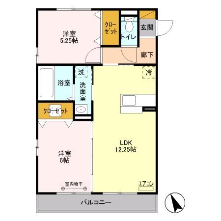 レジデンス三郷　Ⅰ号館（103） 間取り図画像