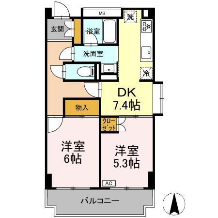 アーバンエクセル蘇我（502） 間取り図画像