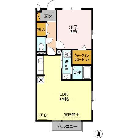 ベイサージュ（201） 間取り図画像