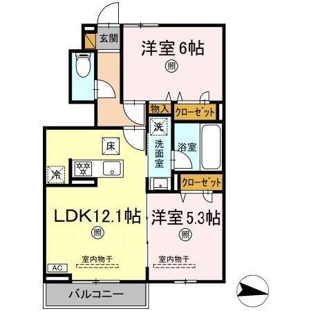 ブラビッシーモ　Ⅱ（102） 間取り図画像