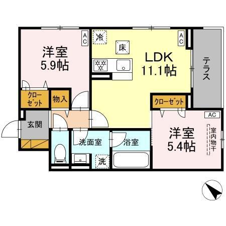 D-Lupinus（101） 間取り図画像