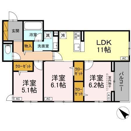 D-Lupinus（202） 間取り図画像