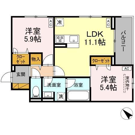 D-Lupinus（301） 間取り図画像
