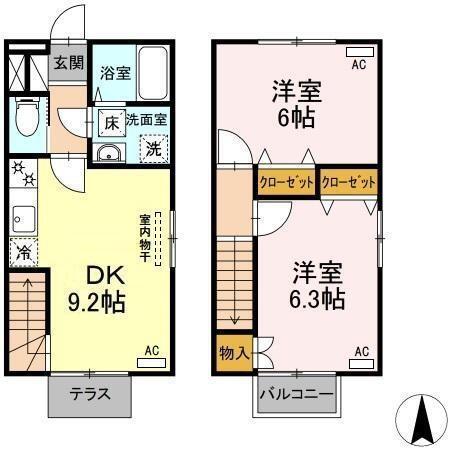 エルヴァージュⅢ（101） 間取り図画像
