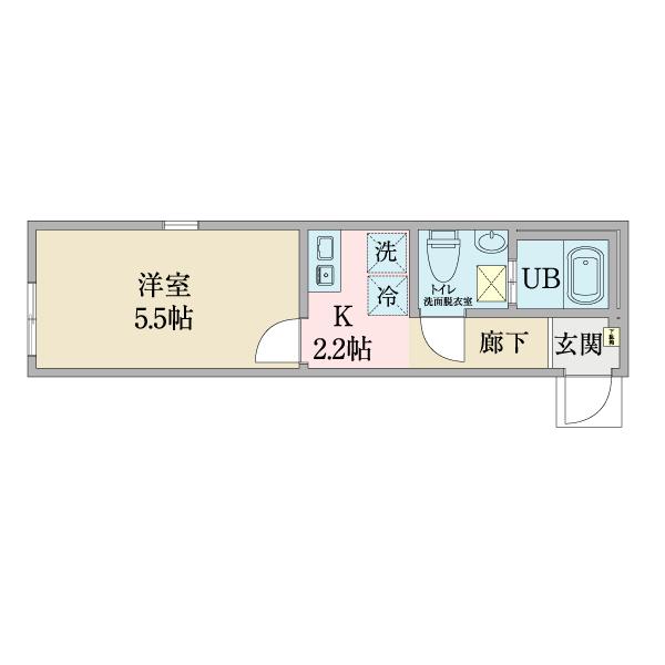 ビューラー鹿島田 間取り図画像