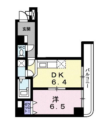 東上町林ビル（504） 間取り図画像