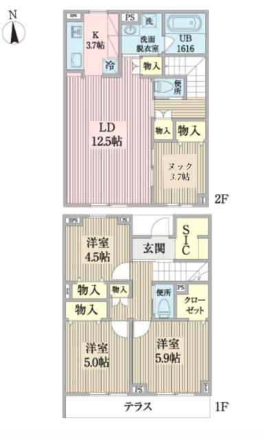 Ｖｉｌｌａｇｅ（仮称）（0105） 間取り図画像