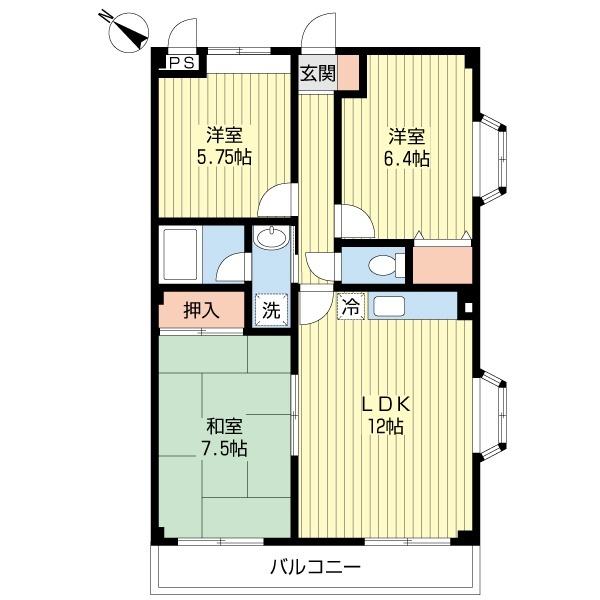 Ｈｉｌｌ　ＴｏｐＡｖｅｎｕｅ（0308） 間取り図画像