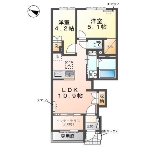 クレリエール 間取り図画像