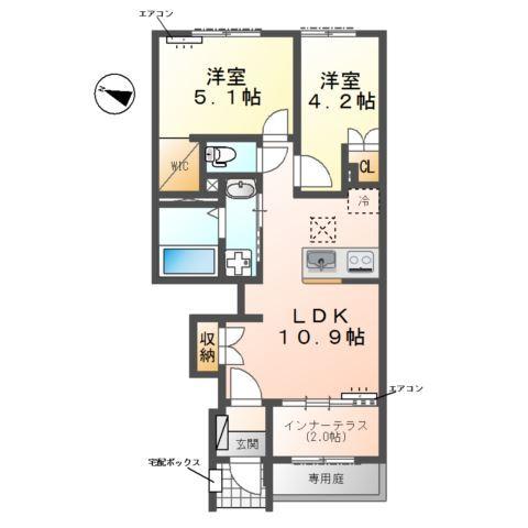 クレリエール 間取り図画像