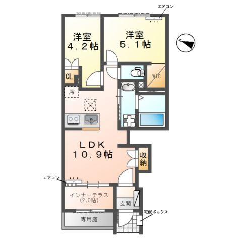 クレリエール 間取り図画像