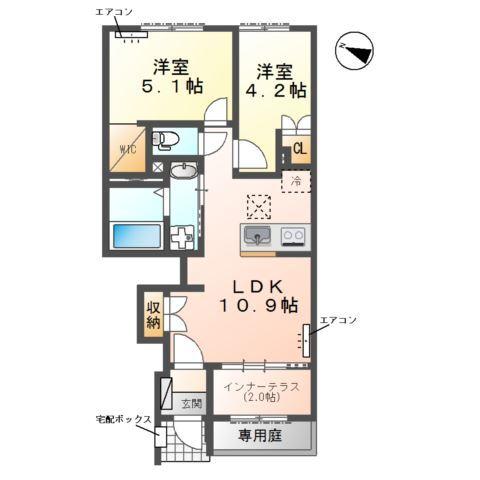 クレリエール 間取り図画像