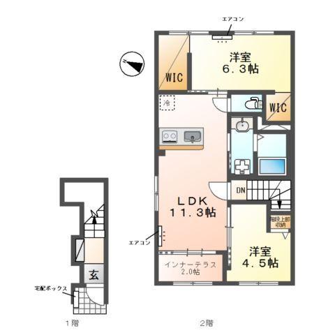 クレリエール 間取り図画像