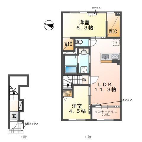 クレリエール 間取り図画像