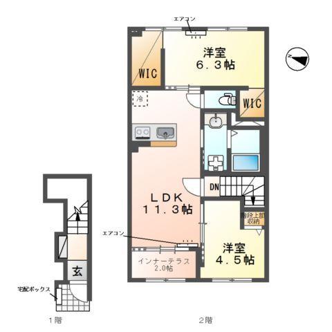 クレリエール 間取り図画像
