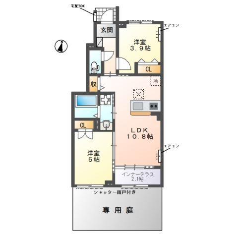 ヴァンベール 間取り図画像