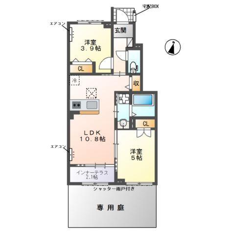 ヴァンベール 間取り図画像