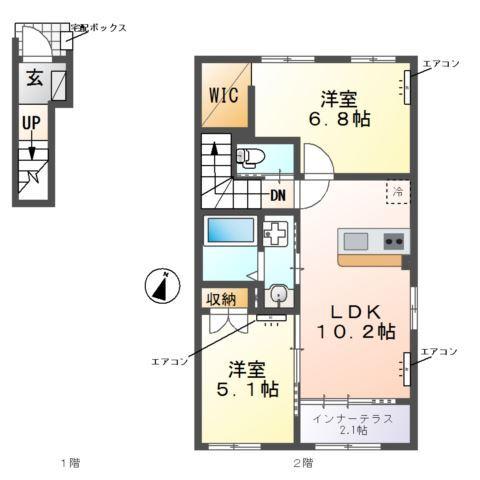 ヴァンベール 間取り図画像